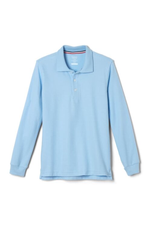 Long Sleeve Pique Polo French Toast 1009